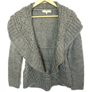 MM Couture Miss Me Womens Wool Chunky Knit Cardigan Sweater Size M Open Boho